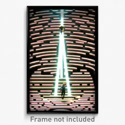 Pixel Art Poster - Wild Labyrinth (8 Bit Psychedelic Trippy Video Game Print)
