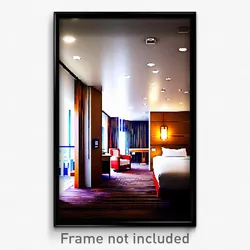 Pixel Art Poster - Superb Hotel Room (8 Bit Psychedelic Trippy Video Game Print)