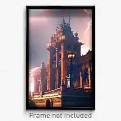 Pixel Art Poster - Insane Historical Architecture (8 Bit Video Game Print)