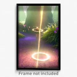 Pixel Art Poster - Noteworthy Fairy Ring (8 Bit Psychedelic Video Game Print)