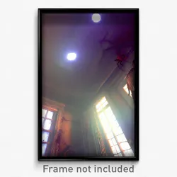 Pixel Art Poster - Haunted Room (8 Bit Psychedelic Trippy Video Game Print)