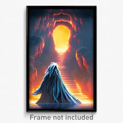 Pixel Art Poster - Tremendous Hollow (8 Bit Psychedelic Trippy Video Game Print)