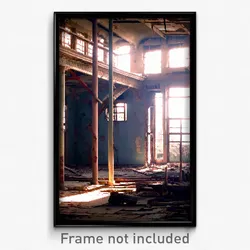 Pixel Art Poster - Nice Derelict (8 Bit Psychedelic Trippy Video Game Print)