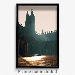 Pixel Art Poster - Monumental Priory (8 Bit Psychedelic Trippy Video Game Print)