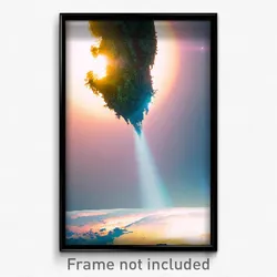 Pixel Art Poster - Important Earth (8 Bit Psychedelic Trippy Video Game Print)