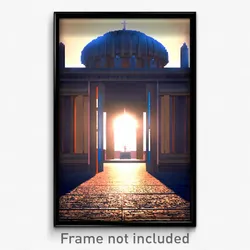Pixel Art Poster - Stupendous Mausoleum (8 Bit Psychedelic Video Game Print)