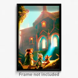 Pixel Art Poster - Homely Folly (8 Bit Psychedelic Trippy Video Game Print)