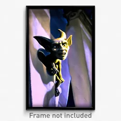 Pixel Art Poster - Unsightly Gargoyle (8 Bit Psychedelic Video Game Print)