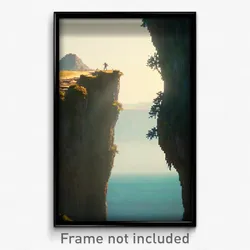 Pixel Art Poster - Wiry Bluff (8 Bit Psychedelic Trippy Weird Video Game Print)