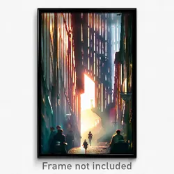 Pixel Art Poster - Superficial Mews (8 Bit Psychedelic Trippy Video Game Print)