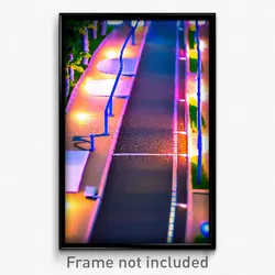 Pixel Art Poster - Tiny Walkway (8 Bit Psychedelic Trippy Video Game Print)