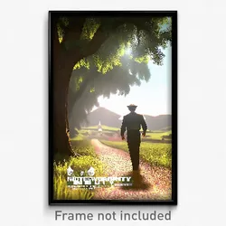 Pixel Art Poster - Noteworthy County (8 Bit Psychedelic Trippy Video Game Print)