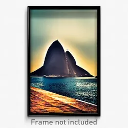 Pixel Art Poster - Standard Rio De Janeiro (8 Bit Psychedelic Video Game Print)