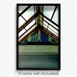 Pixel Art Poster - Large Dormer (8 Bit Psychedelic Trippy Video Game Print)