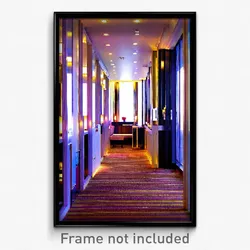 Pixel Art Poster - Neat Hotel (8 Bit Psychedelic Trippy Weird Video Game Print)