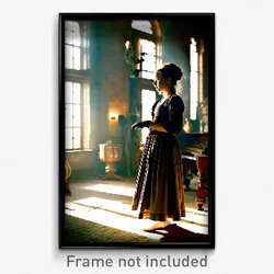 Pixel Art Poster - Antique Turn (8 Bit Psychedelic Trippy Video Game Print)
