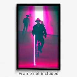 Pixel Art Poster - Mushy Nation (8 Bit Psychedelic Trippy Video Game Print)