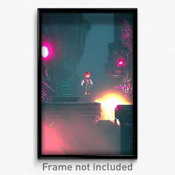 Pixel Art Poster - Murky Video Game (8 Bit Psychedelic Trippy Video Game Print)