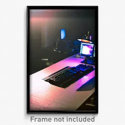 Pixel Art Poster - Nice Computer (8 Bit Psychedelic Trippy Video Game Print)