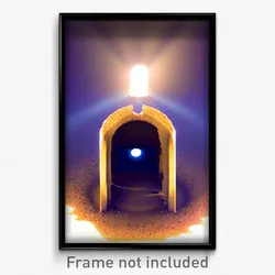 Pixel Art Poster - Nice Hole (8 Bit Psychedelic Trippy Weird Video Game Print)