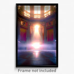 Pixel Art Poster - Neglected Treasury (8 Bit Psychedelic Video Game Print)