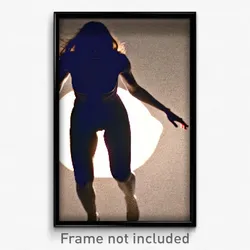 Pixel Art Poster - Agitated Shadow (8 Bit Psychedelic Trippy Video Game Print)