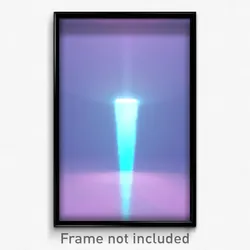 Pixel Art Poster - Light Blue Well (8 Bit Psychedelic Trippy Video Game Print)