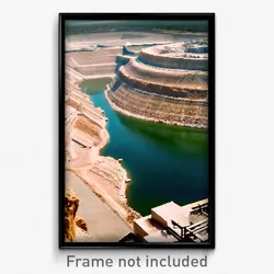 Pixel Art Poster - Clear Quarry (8 Bit Psychedelic Trippy Video Game Print)