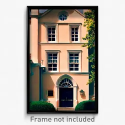 Pixel Art Poster - Adorable Rectory (8 Bit Psychedelic Trippy Video Game Print)